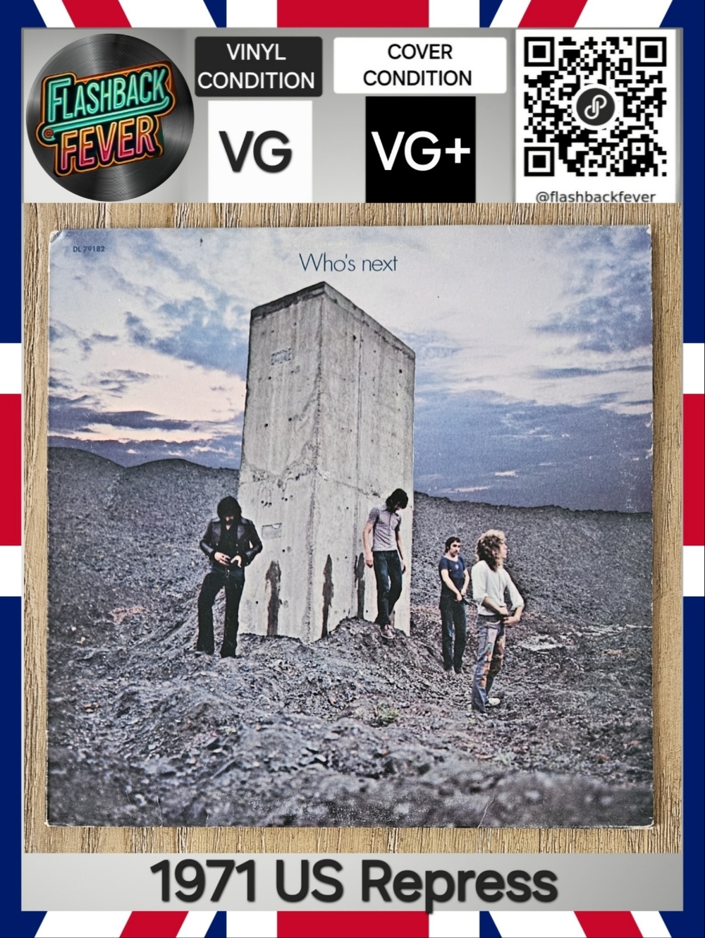 THE WHO•Who's Next•1971 US Stereo (#DL 79182)•All Disc Repress